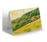 NOTELET - Under Hill Farm, Lyme Regis (a) - Vintage Art Style