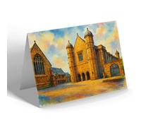 NOTELET - Uppingham School Hall - Vintage Art Style