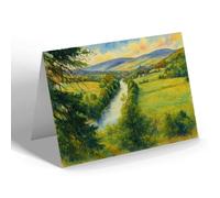 NOTELET - Valley of Dalvrecht & River Avon, Tomintoul - Vintage Art Style