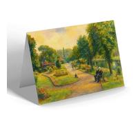 NOTELET - Victoria Park, Stafford (a) - Vintage Art Style