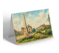 NOTELET - Victory Square, West Hartlepool - Vintage Art Style