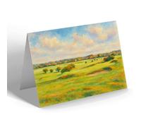 NOTELET - View Across the Links, Rowlands Castle - Vintage Art Style