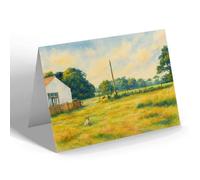NOTELET - View fr Bungalow Tea Rooms Charnock Richard - Vintage Art Style