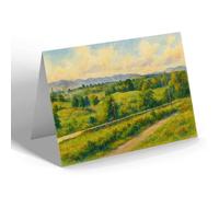 NOTELET - View from Arrach Hill, Muir of Ord - Vintage Art Style