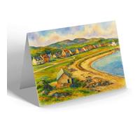 NOTELET - View from Memorial Hill, Kyleakin, Skye - Vintage Art Style