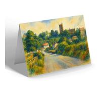 NOTELET - View from Newport Road, Market Drayton - Vintage Art Style