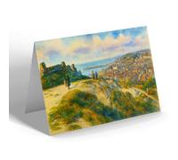 NOTELET - View Of Hastings from West Hill - Vintage Art Style