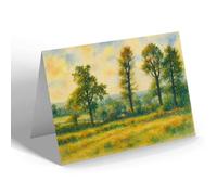 NOTELET - View Of Northwood from Hillside Estate - Vintage Art Style