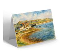 NOTELET - View Of Portland, Chesil Beach Holiday Camp - Vintage Art Style