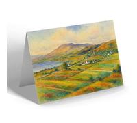 NOTELET - Village from Hill, Acharacle - Vintage Art Style