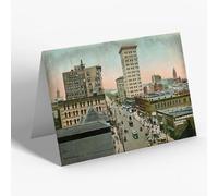 NOTELET - Vintage Alabama USA - Birmingham. 20th Street, Looking North