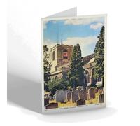 NOTELET - Vintage Bedfordshire - The Parish Church, Biggleswade (b)