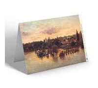 NOTELET - Vintage Berkshire - Sunset On the River, Caversham near Reading