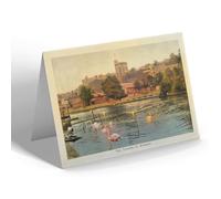 NOTELET - Vintage Berkshire - The Thames At Windsor (b)