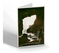 NOTELET - Vintage Channel Islands - Glimpse from the Devil's Hole, Jersey
