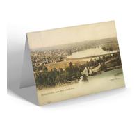 NOTELET - Vintage Connecticut USA - Middletown from Asylum Hill (b)