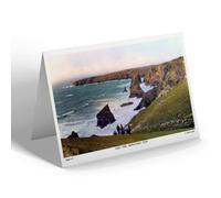 NOTELET - Vintage Cornwall - High Tide, Bedruthan Steps (b)