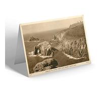NOTELET - Vintage Cornwall - Looking To Hotel from Cam Greeb To Lands End