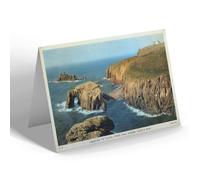 NOTELET - Vintage Cornwall - Looking To Hotel from Cam Greeb To Lands End b