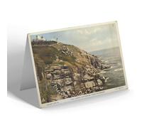 NOTELET - Vintage Cornwall - The Lizard Lighthouse from Polbream (b)