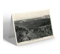 NOTELET - Vintage Cornwall - View from Footpath to Vugga Cove, Crantock