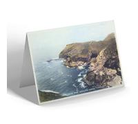 NOTELET - Vintage Cornwall - View from King Arthur's Castle, Tintagel (b)