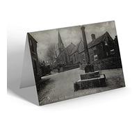 NOTELET - Vintage Derbyshire - Old Cross and Parish Church, Glossop