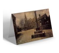 NOTELET - Vintage Derbyshire - Old Cross and Parish Church, Glossop (b)