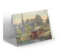 NOTELET - Vintage Derbyshire - The Church and Boat House, Matlock Bath