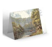 NOTELET - Vintage Derbyshire - The Heights Of Abraham, from the Derwent