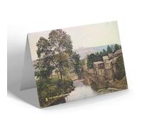 NOTELET - Vintage Derbyshire - The River, Matlock-Bath (b)
