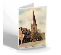 NOTELET - Vintage Derbyshire - Ye Olde Crooked Spire, Chesterfield (b)