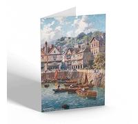 NOTELET - Vintage Devon - Dartmouth. The Butter Walk from the Quay