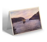 NOTELET - Vintage Devon - Mouth Of River from Dartmouth (b)