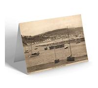 NOTELET - Vintage Dorset - Lyme Regis across the Harbour