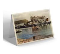 NOTELET - Vintage Dorset - The Harbour from Quayside, West Bay (b)