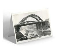 NOTELET - Vintage Durham - Wearmouth Bridge and River Wear, Sunderland