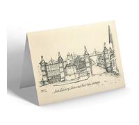 NOTELET - Vintage Hertfordshire - Lord Salisbury's Statue/Gates Hatfield