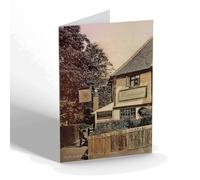 NOTELET - Vintage Hertfordshire - The Fighting Cocks, St. Albans (bc)
