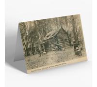 NOTELET - Vintage Illinois USA - Princeville. Cutter's Pioneer Log-Cabin