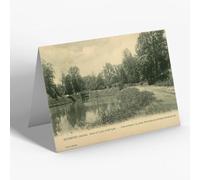NOTELET - Vintage Indiana USA - Richmond. Edge of Lake, Glen Park