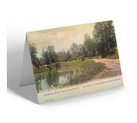 NOTELET - Vintage Indiana USA - Richmond. Edge of Lake, Glen Park (b)