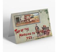 NOTELET - Vintage Ireland - Top of the Morning To Yez. An Irish Farmyard