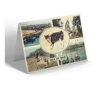 NOTELET - Vintage Isle of Man - Manx Cat/Four Views (ac)
