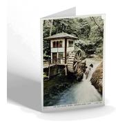 NOTELET - Vintage Isle of Man - The Old Water Wheel, Groudle Glen (b)
