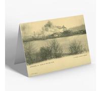 NOTELET - Vintage Kentucky USA - Ashland. Scene on the Ohio River