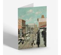NOTELET - Vintage Kentucky USA - Louisville. A Glimpse of Fourth Avenue