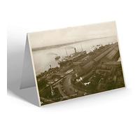NOTELET - Vintage Lancashire - Bird's Eye View Of the Mersey, Liverpool