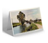 NOTELET - Vintage Leicestershire - Grand Union Canal Aylestone Leicester b