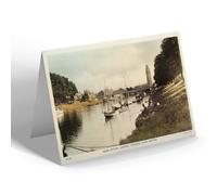 NOTELET - Vintage Lincolnshire - River Witham Looking Towards Town Boston b